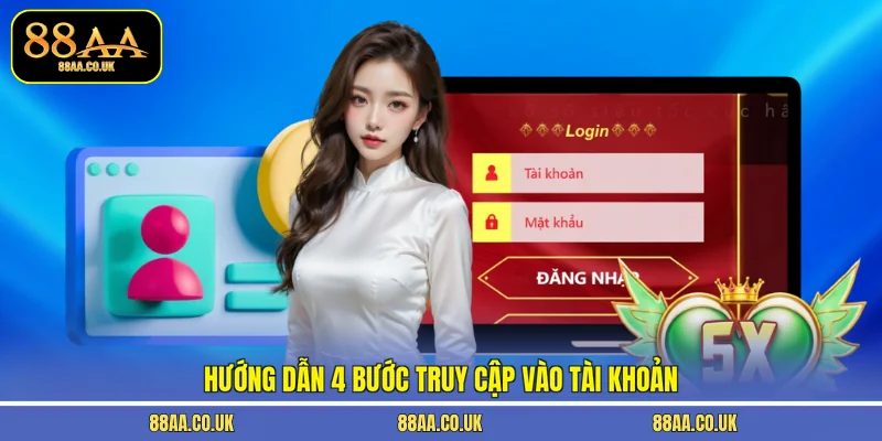 Hướng dẫn 4 bước truy cập vào tài khoản